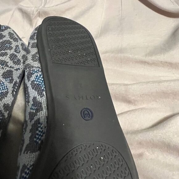 Rothy's Women's Leopard Print Flats - Gray and Blue - Picture 4 of 6